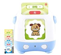 Beaupretty Machine Éducative Audio pour Garçon Fille Jeu de Cartes Apprentissage Précoce Anglais Éducatif Parlant pour Développement et Apprentissage Interactif des Mots Cadeau Éducatif pour