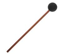 Beaupretty Maillet à Friction Noir Petit pour Gong - Accessoire en Silicone avec Manche Long en Bois - Maillet de Résonance pour Percussion Musicale Simulation Sonore Chant de Baleine