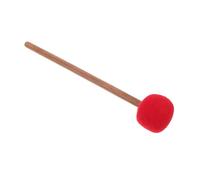 Beaupretty Maillet Bois pour Bol Chantant Fait Main Percussion Confortable Mallet Feutre de Couleur Rouge Très Fin pour Thérapie Sonore Méditation et Équilibrage des Chakras
