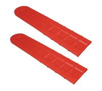 Beaupretty Manchon de Guide-chaîne de Tronçonneuse Orange 12 Pouces 2pcs en PE Robuste pour Protection et Rangement de Chaîne de Tronçonneuse en Jardin et Stockage