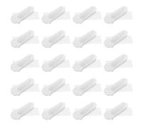 Beaupretty Mangeoire à Oiseaux Structure Thumbbox Suspendue 50 Pièces en Plastique Blanc Facile à Installer Nourriture des Perruches et Petits Oiseaux en Cage Réutilisable