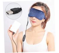 Beaupretty Masque de Nuit Chauffant USB pour Yeux Patch Occlusif Thermique Améliore Circulation Sanguine Fatigue Oculaire Unique Bleu Foncé