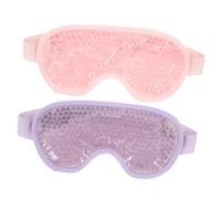 Beaupretty Masque Gel Glacé Yeux 2Pcs Froides Réutilisables Anti-Rides pour Adultes Relaxation Voyage Sangle Réglable