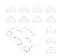 Beaupretty Masques à Colorier pour Garçon et Filles 12 Pièces en Papier Vierge Élastique, Masques de Poussins Non Peints pour Bricolage Créatif, Fête D'anniversaire, Cosplay et Activités