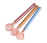 Beaupretty Masseur de Visage Roller Jade Naturel Âge Outil de Massage Facial Doux et pour Soin Peau Poignée Métal Adapté Aux