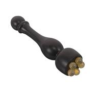 Beaupretty Masseur Visage et Cou Bois de Portatif Roller Gua Sha Ergonomique pour Modelage Facial Soulagement Doux des Yeux Outil Compact pour Soins Peau