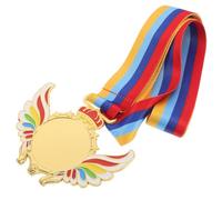 Beaupretty Médailles avec Ruban pour Garçon et Filles en Plastique Or Récompenses Élégantes pour Reconnaître Les Exploits Lors des Journées Sportives Scolaires et Événements Maternels