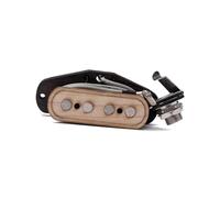 Beaupretty Micro Guitare Cordes Érable avec Aimant Capteur pour Guitare Boîte à Bobines Protégées par Fil Ciré Remplacement Marron