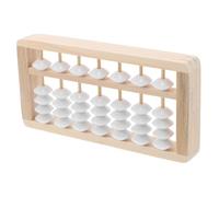 Beaupretty Mini Boulier Bois Montessori pour Garçon Fille Éducatif avec Perles Bois Blanc Outil Dapprentissage des Mathématiques et Comptage pour Tout Petits Décoration pour Chambre Denfant