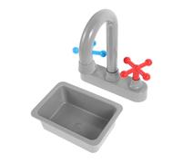 Beaupretty Mini Évier de Cuisine avec Robinet Accessoires Robustes pour Garçon Fille Miniature Adaptée Aux Cuisines Jouets Favorise Lapprentissage Propreté et Léconomie Deau