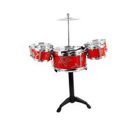 Beaupretty Mini Kit de Batterie Garçon Fille Réaliste Plastique avec Baguettes Rock Jeu de Rythme pour Tout Petits Instrument Jazz Éducatif pour Développement Musical