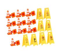 Beaupretty Mini Panneaux De Signalisation Et Cônes pour Garçon Fille Jouet Éducatif De Simulation De Panneaux Avertissement pour Comprendre Les Règles De Circulation