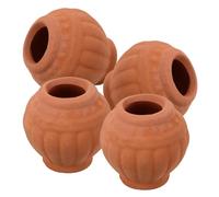 Beaupretty Mini Pots en Terre Cuite Céramique Élégante et Minimaliste 4pcs pour Plantes Succulentes pour Décorer Maison et Bureau