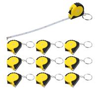 Beaupretty Mini Ruban à Mesurer Rétractable Porte-clés 1 Mètre en Acier Abs Jaune Lot de 12 pour Mesures Portatives Précises et Usage Industriel