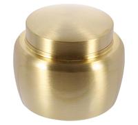 Beaupretty Mini Urne Funéraire en Cuivre 100 ML Couvercle Haut Étanche, Contenant pour Poudres de Parfum et Cendres, Bocal Scellé Décoratif pour Maison et Lieux Funéraires