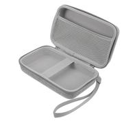 Beaupretty Mini Valise de Maquillage Rigide Format Mini Gris Poignée Trousse de Toilette Femme Voyage Rangement Cosmétique Portable