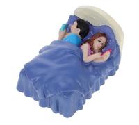 Beaupretty Miniature Couple Figurines with Phones for Home Decor Realistic Resin Sculpture for Psychological Tray Lifelike Wedding Dolls and Training Use