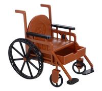 Beaupretty Miniature Dollhouse Medical Wheelchair with Crutch Set Realistic Doll Accessories for Bjd Dolls Role Playing Storytelling Collectors