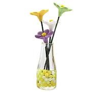 Beaupretty Miniature Vase Résine à Lusure Décor Floral pour Maison Miniature Accessoire de Scène Tiny Flowers pour Décoration Intérieure et