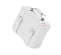 Beaupretty Miniature Vintage Mini Luggage for Compact Leather Travel Case for Doll Roleplay Portable and Toy Suitcase Imaginative Play