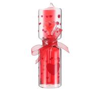 Beaupretty Minuteur à Bulles en Verre Rouge Sensible la Température, Décoration de Bureau et Maison, Ornement Créatif Multifonctionnel Design Unique et Élégant