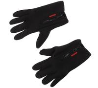 Beaupretty Mitaines à 2 Doigts de Protection pour Hommes, Hiver, Noir | Polar Fleece, Respirantes et Coupe-vent, Usage Randonnée et Pêche, Conducteur, Toucher Souple