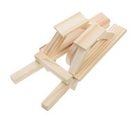 Beaupretty Modèle Brouette Bois Garçon Fille Jeu Éducatif Scientifique Brouette Main Multifonction Jardin Ferme Simulation Bois Solide pour Bricolage et Expériences