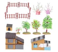 Beaupretty Modèle De Ferme De Simulation Jouet Éducatif pour Garçon Fille Décoration De Scène De Ferme Jeu De Rôle Interactif De Jouets De Collection