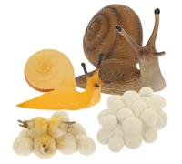 Beaupretty Modèle Éducatif Escargot Réaliste Plastique Cycle de Vie pour Garçon Fille Apprentissage Biologique et Cognition Pédagogique Ferme pour Tout-Petits