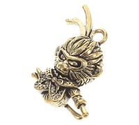 Beaupretty Monkey King Brass Animal Keychain Charm For Backpack Pendant And Celebrations, Intricate Good Luck Amulet For Family And Friends