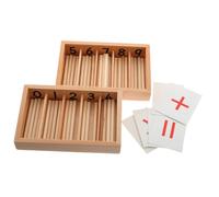 Beaupretty Montessori Boîte Fuseau Mathématiques Éducatives pour Garçon Fille Jeu Pédagogique pour Renforcer Intérêt Mathématiques Développement Logique Et Compétences Spatiales pour