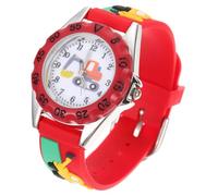 Beaupretty Montre-Bracelet Numérique Garçon Et Filles 3D Excavatrice en Silicone Rouge, Ajustable Et Résistante, Montre pour Élève, Utilisation Quotidienne Et Scolaire