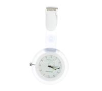 Beaupretty Montre de Poche à Quartz Infirmière à Clip Blanc Pt Résine pour Étudiants Professionnelle Surveillance Médicale Pratique