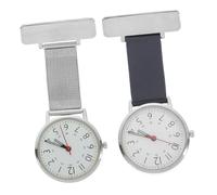 Beaupretty Montre de Poche Infirmière en Métal 2 Pcs Design Fluorescent et Heure Précise pour Professionnels de Santé
