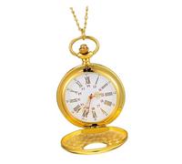 Beaupretty Montre De Poche Vintage Unisexe à Chiffres Romains avec Étui De Rangement