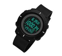 Beaupretty Montre Électronique Multifonction Étanche pour Homme Chronographe Noir Légère Adaptée Sport Podomètre Résistante à l'eau Design