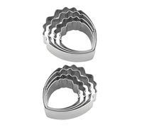 Beaupretty Moule à Pétales Outil Polyvalent en Acier Inoxydable 8pcs pour Modelage et Embossage D'argile Séchant à L'air pour Poterie Artisanale