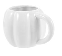 Beaupretty Mug Citrouille en Céramique Blanc 500ml Capacité Large Design Halloween Original Multifonction pour Café et Thé