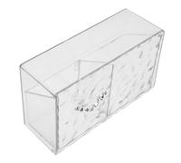 Beaupretty Murale Petits Objets Organisateur De Maquillage Mural Conteneurs De Stockage Mini Organisateur De Maquillage Extra Large Comptoir L'animal De Compagnie Blanche