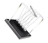 Beaupretty Newton Pendule Ball avec Base Bois Massif Z-Forme Équilibré Métal Lustré Ornement Physique de Bureau pour du Stress et Décoration Élégante Accessoire Cinétique Stable pour Travail