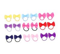 Beaupretty Nœuds Élastiques pour Cheveux Fille 18 Pièces, Ruban Gros-grain, Couleurs Aléatoires, Élasticité Solide, Accessoires Coiffure de Cheval, Adaptés Tout-petits et Couleur Aléatoire