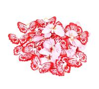 Beaupretty Nœuds pour Cheveux Décoration de Coiffure DIY Lot de 20 en Polyester Élastiques pour Chevaux et Poupées pour Chignons et Tresses