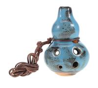 Beaupretty Ocarina Alto C Céramique Bleu Instrument de Musique pour Éducation et Méditation Flûte à Vent et Polyvalente