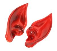 Beaupretty Oreilles de Fée Cosplay Portables Rouge pour Costume Halloween Mascarade Accessoire pour Lutins et Sorcières