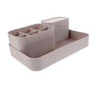 Beaupretty Organisateur de Bureau pour Outils de Manucure Set avec Grand Plateau et Porte-stylos Rangement Stable et Spacieux pour Accessoires de Beauté et Papeterie Design Élégant pour