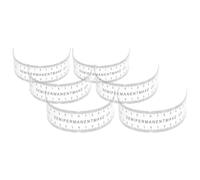 Beaupretty Outil de Cartographie Sourcils Flexible en Pvc Transparent 6 Pièces, Règle Incurvée Noire Graduations Visibles pour Microblading, Maquillage et Tatouage Précis, Accessoire