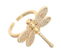 Beaupretty Ouverte de Plaquée Or Zircon Scintillant Ajustable pour Accessoire Unique pour Usage