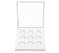 Beaupretty Palette de fards à paupières vide Kit de fabrication de fard à paupières DIY contenants cosmétiques avec couvercles contenants format voyage Plastique blanche