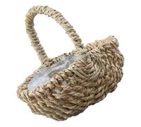 Beaupretty Panier à Fleurs Tressé à Main Poignée Marron, Décoration | Osier, Usage Maison ou Sortie, pour Fleurs Séchées et Herbes Décoratives, Style Artisanal