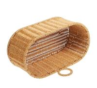 Beaupretty Panier Mural Tressé en Plastique avec Grosse Capacité et Design à Bordure, Panier Suspendu pour Rangement et Organisation des Fruits et Légumes Cuisine